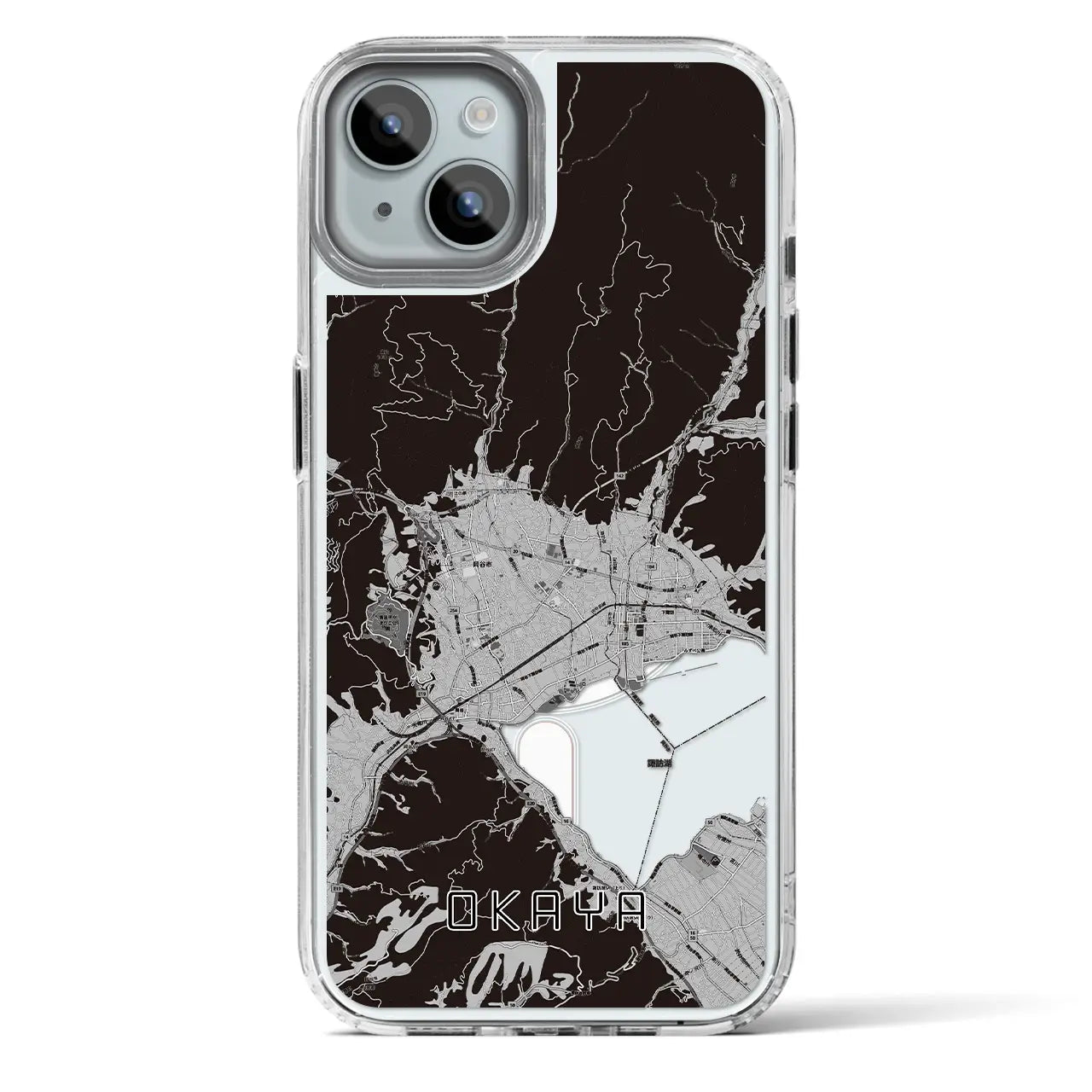【岡谷（長野県）】地図柄iPhoneケース（MagSafeタイプ）
