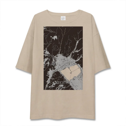 【岡谷（長野県）】地図柄ビッグシルエットTシャツ