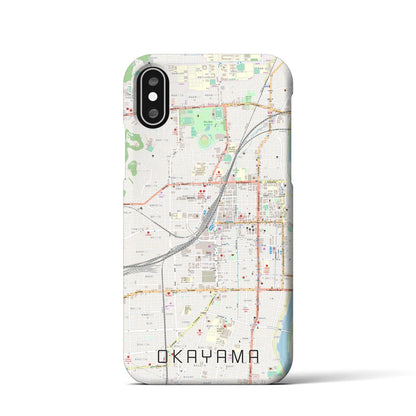 【岡山2（岡山県）】地図柄iPhoneケース（バックカバータイプ）