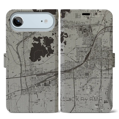 【岡山2（岡山県）】地図柄iPhoneケース（手帳タイプ）