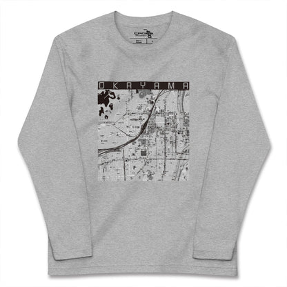 【岡山2（岡山県）】地図柄ロングスリーブTシャツ