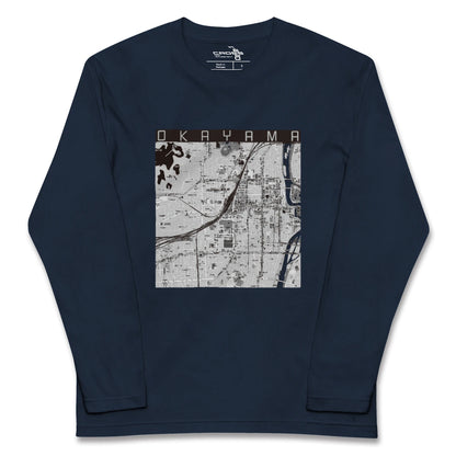 【岡山2（岡山県）】地図柄ロングスリーブTシャツ