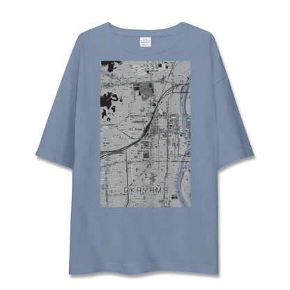 【岡山2（岡山県）】地図柄ビッグシルエットTシャツ