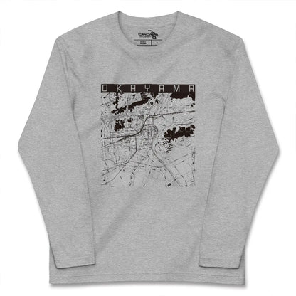 【岡山（岡山県）】地図柄ロングスリーブTシャツ