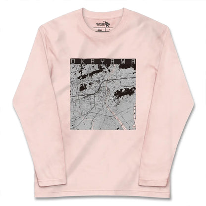 【岡山（岡山県）】地図柄ロングスリーブTシャツ