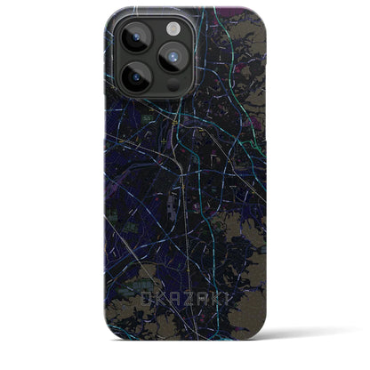 【岡崎（愛知県）】地図柄iPhoneケース（バックカバータイプ）