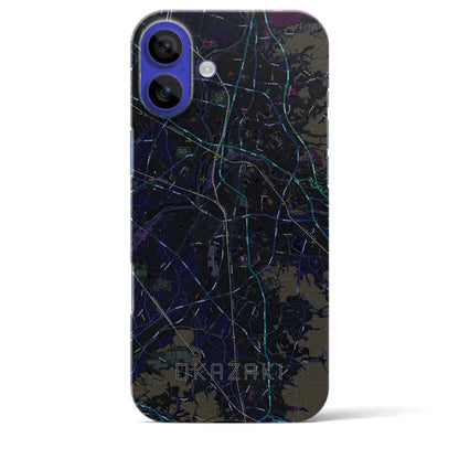 【岡崎（愛知県）】地図柄iPhoneケース（バックカバータイプ）