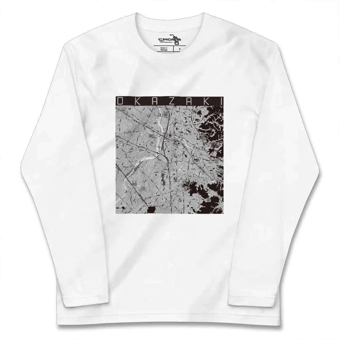 【岡崎（愛知県）】地図柄ロングスリーブTシャツ