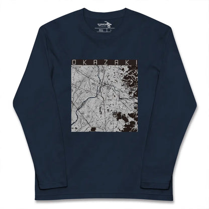 【岡崎（愛知県）】地図柄ロングスリーブTシャツ