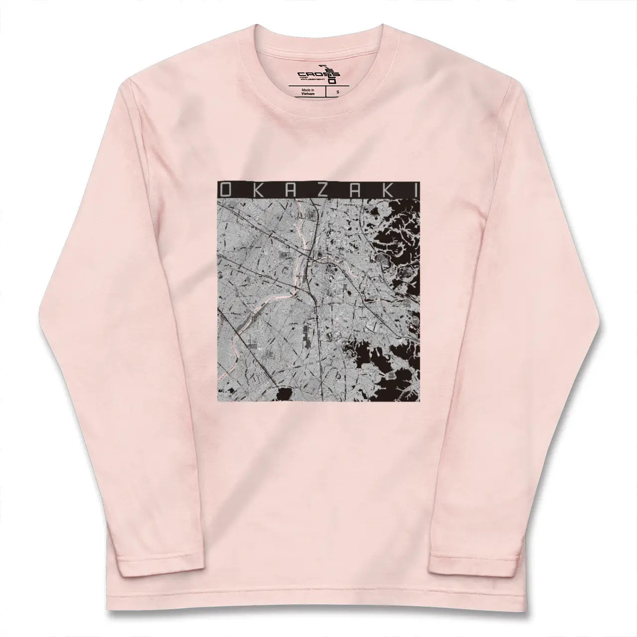 【岡崎（愛知県）】地図柄ロングスリーブTシャツ