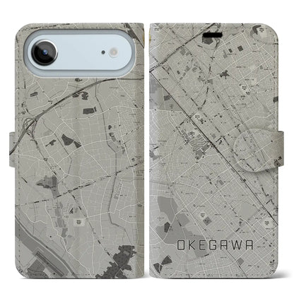 【桶川（埼玉県）】地図柄iPhoneケース（手帳タイプ）