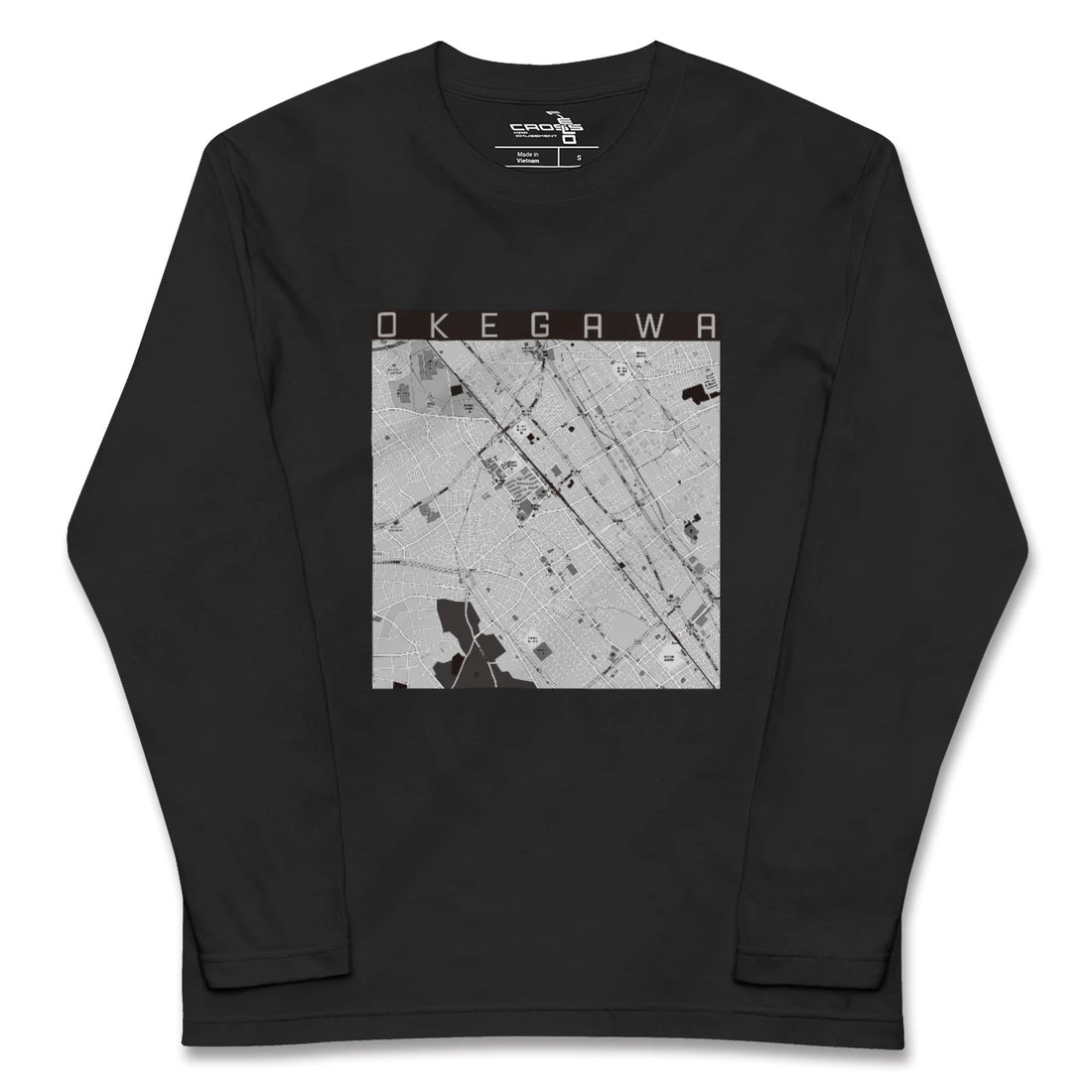 【桶川(埼玉県)】地図柄ロングスリーブTシャツ