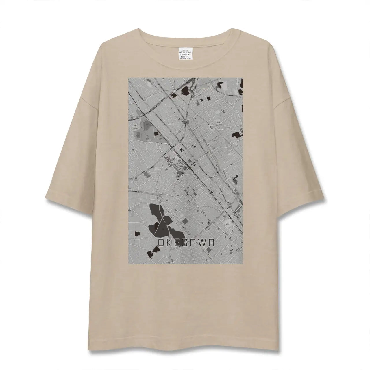 【桶川（埼玉県）】地図柄ビッグシルエットTシャツ