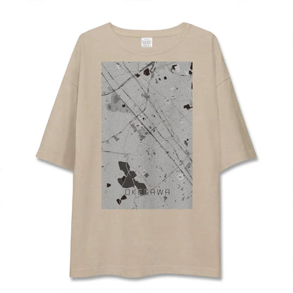 【桶川（埼玉県）】地図柄ビッグシルエットTシャツ