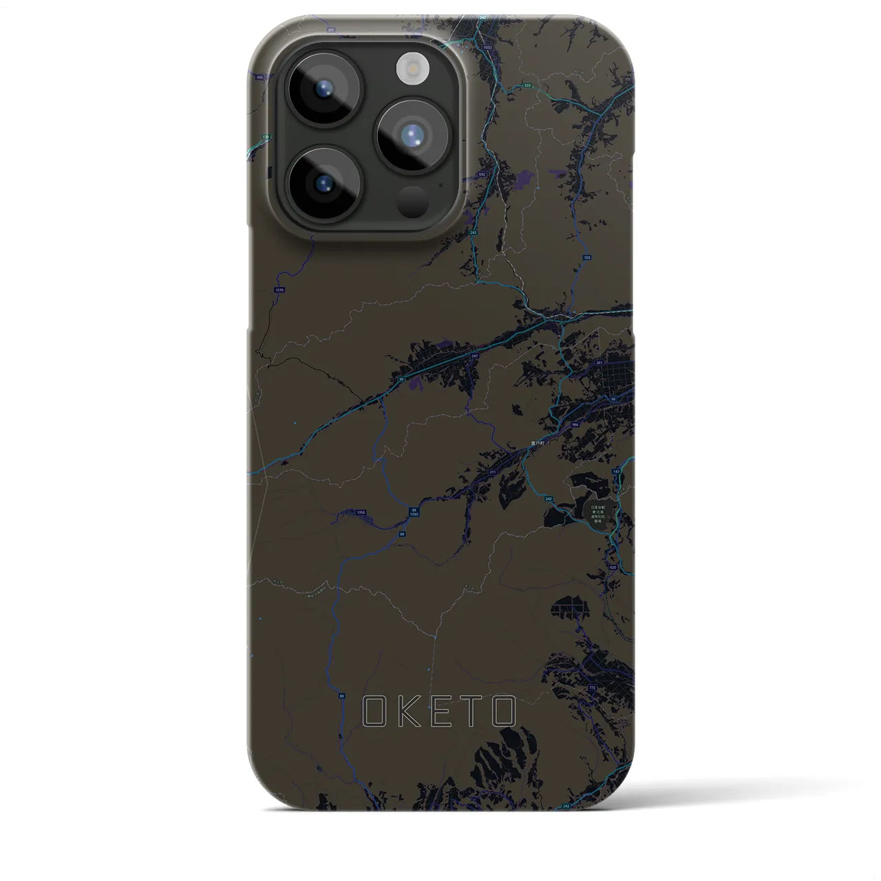 【置戸（北海道）】地図柄iPhoneケース（バックカバータイプ）