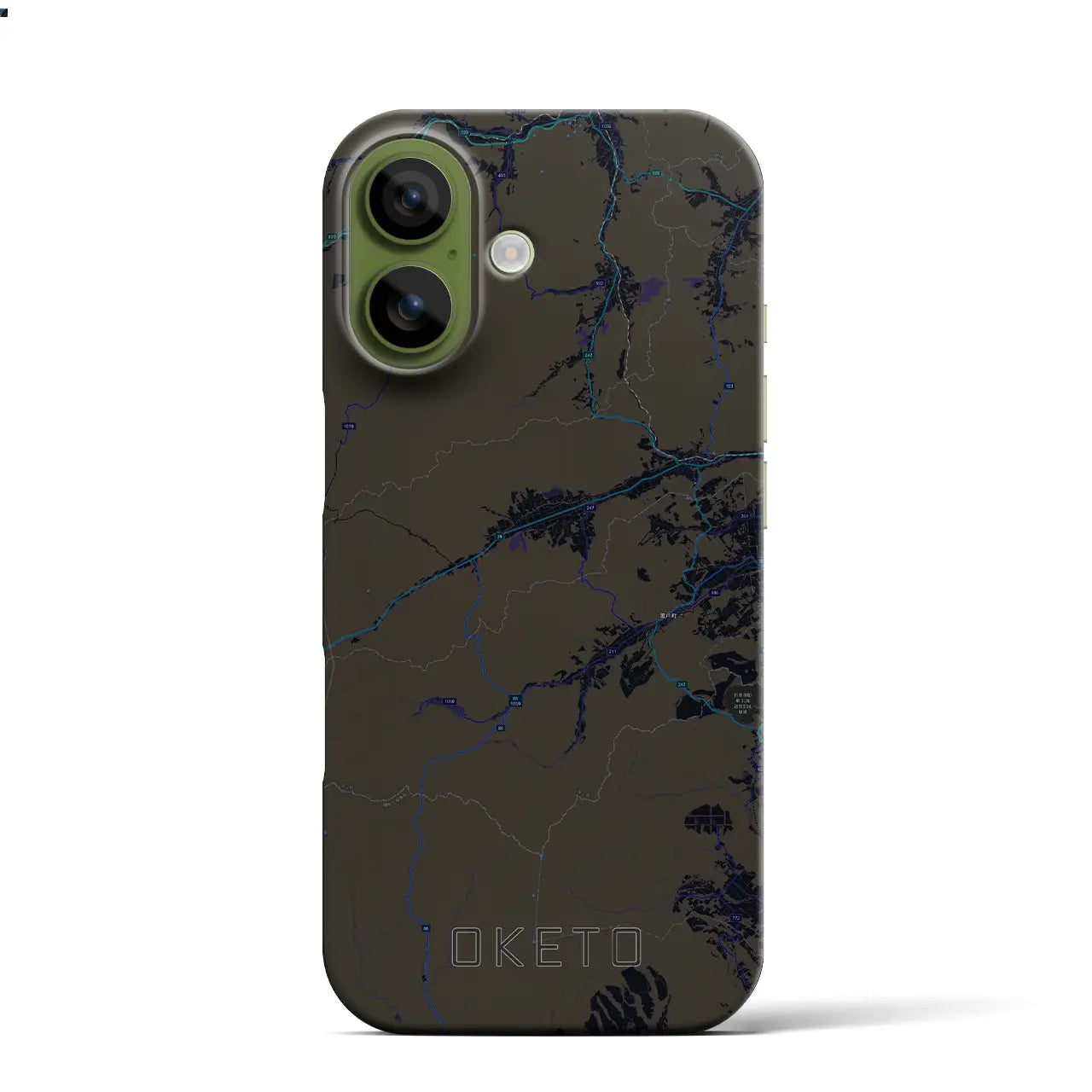 【置戸（北海道）】地図柄iPhoneケース（バックカバータイプ）