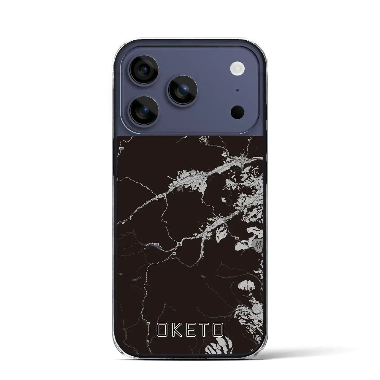 【置戸（北海道）】地図柄iPhoneケース（クリアタイプ）