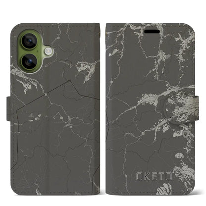 【置戸（北海道）】地図柄iPhoneケース（手帳タイプ）