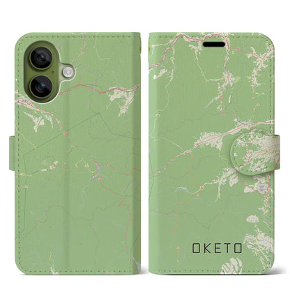 【置戸（北海道）】地図柄iPhoneケース（手帳タイプ）