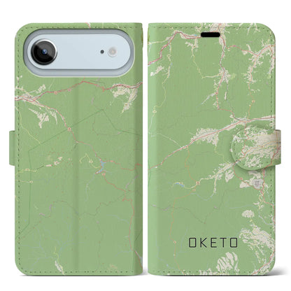 【置戸（北海道）】地図柄iPhoneケース（手帳タイプ）