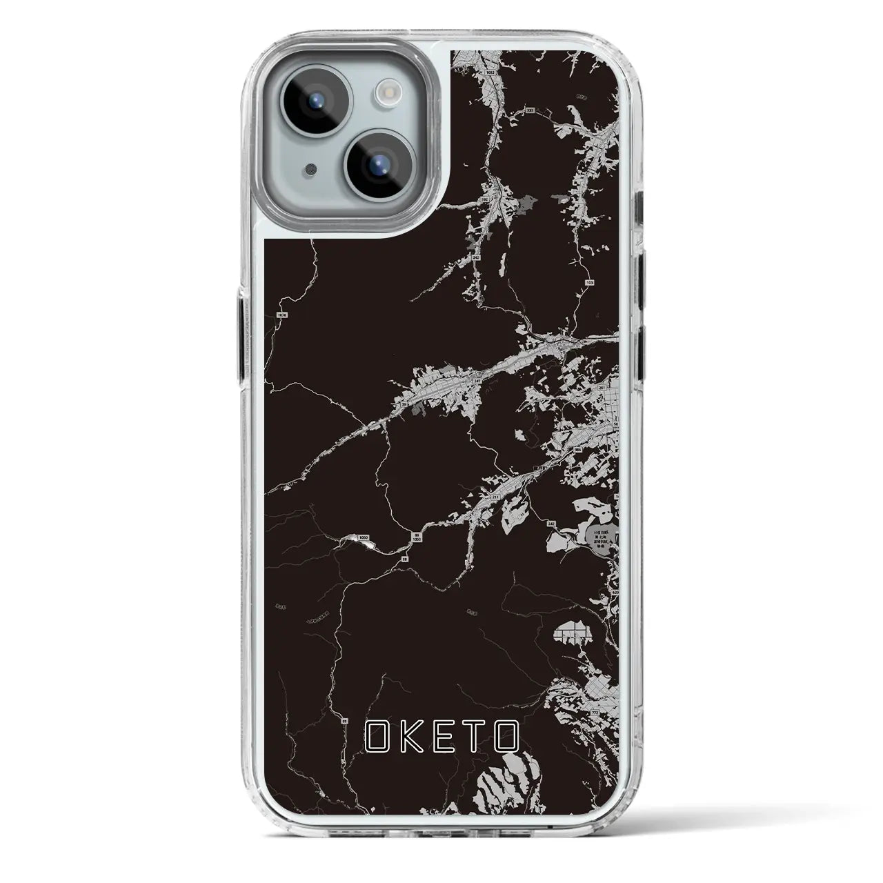 【置戸（北海道）】地図柄iPhoneケース（MagSafeタイプ）