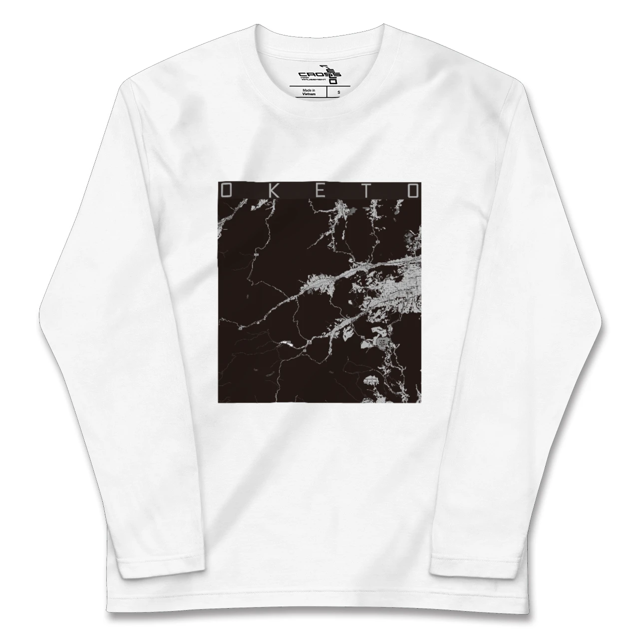 【置戸（北海道）】地図柄ロングスリーブTシャツ