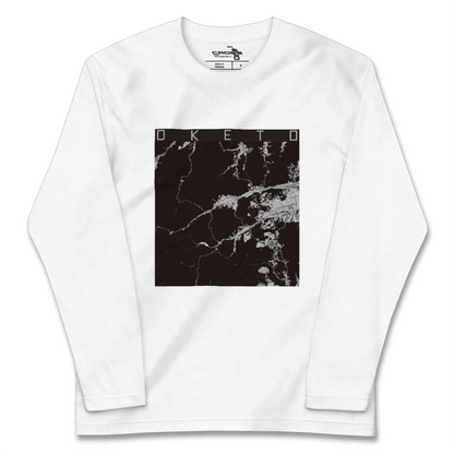 【置戸（北海道）】地図柄ロングスリーブTシャツ