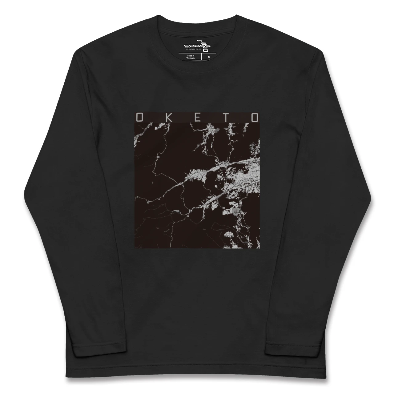 【置戸（北海道）】地図柄ロングスリーブTシャツ