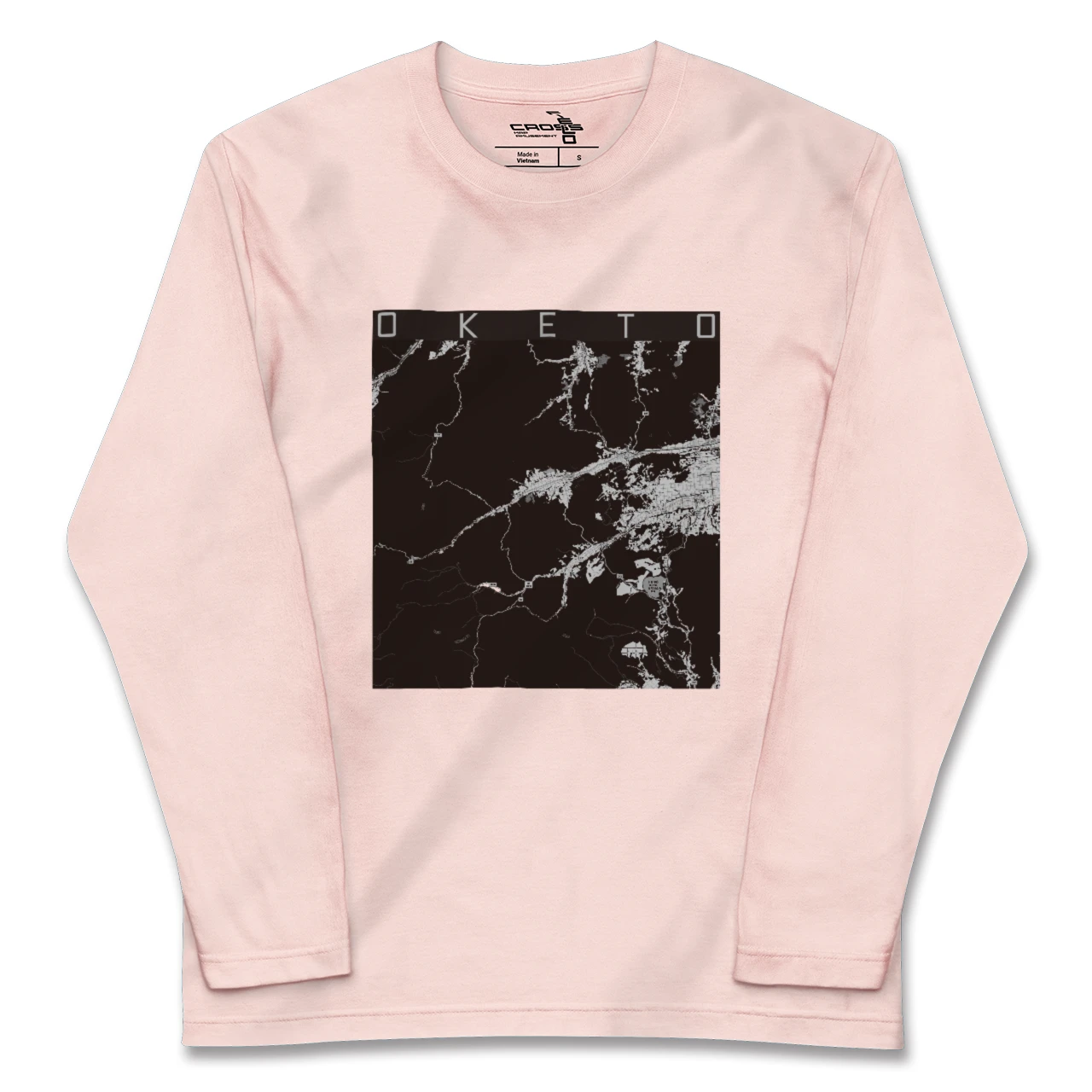 【置戸（北海道）】地図柄ロングスリーブTシャツ