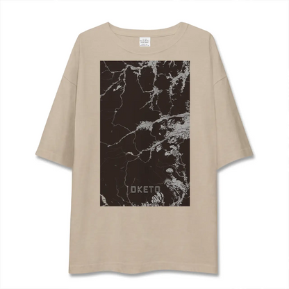 【置戸（北海道）】地図柄ビッグシルエットTシャツ