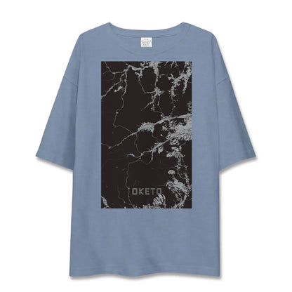 【置戸（北海道）】地図柄ビッグシルエットTシャツ