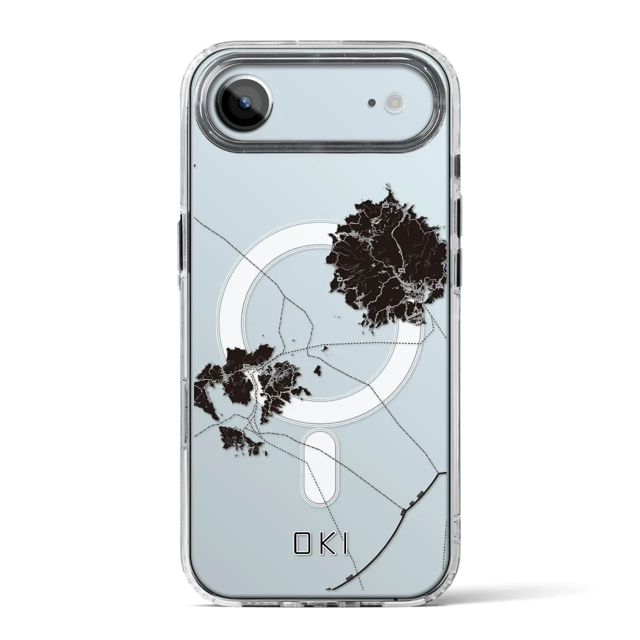 【隠岐（島根県）】地図柄iPhoneケース（MagSafeタイプ）