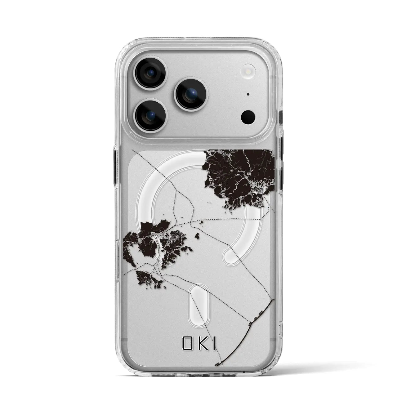 【隠岐（島根県）】地図柄iPhoneケース（MagSafeタイプ）