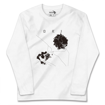 【隠岐（島根県）】地図柄ロングスリーブTシャツ