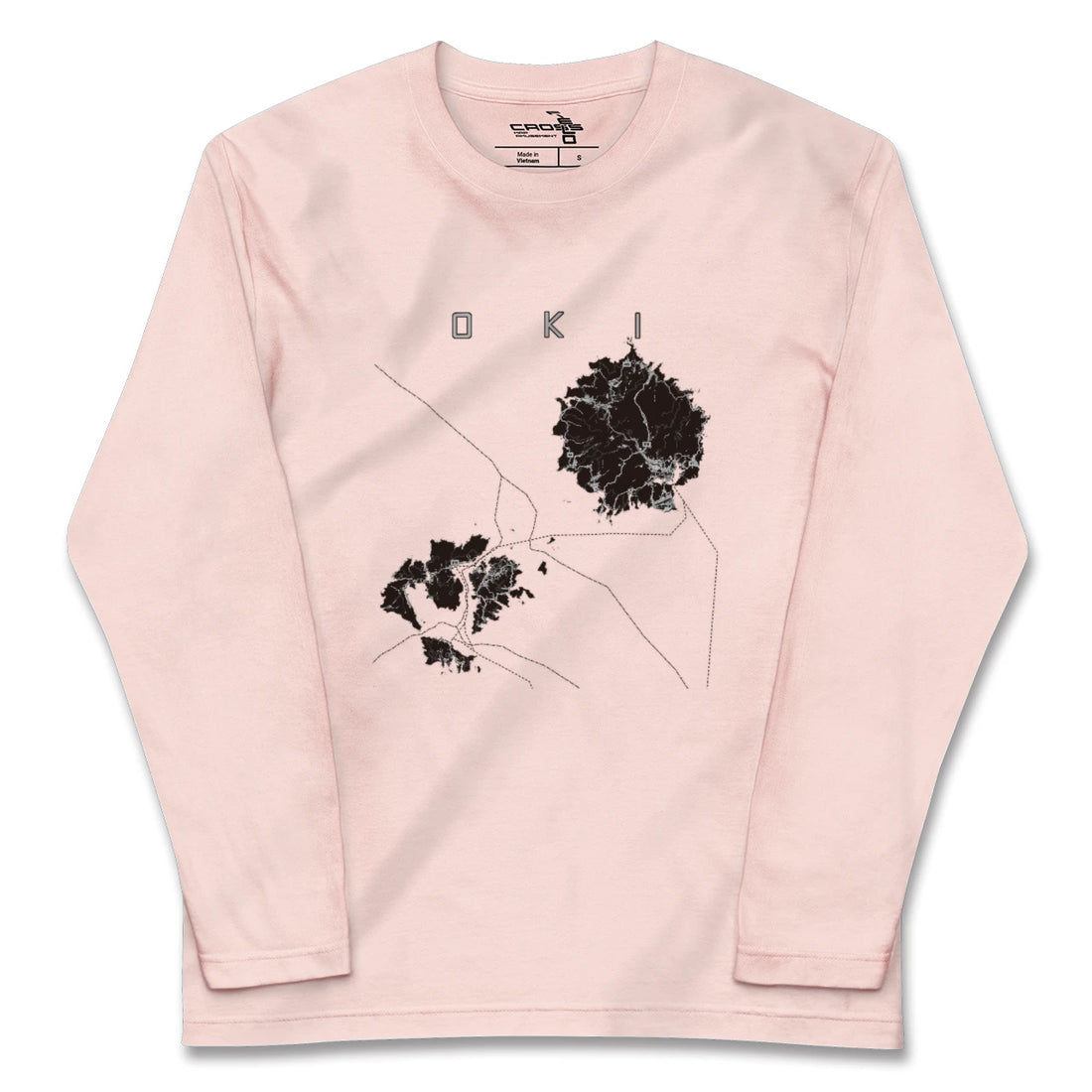 【隠岐（島根県）】地図柄ロングスリーブTシャツ