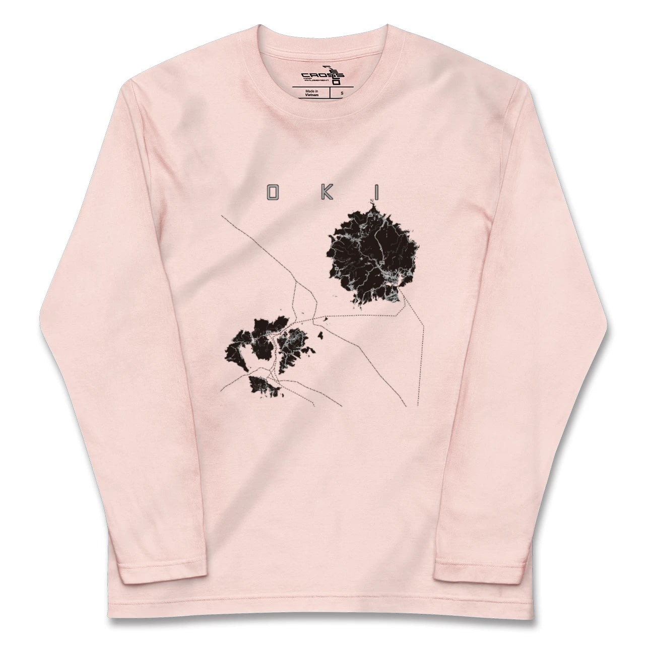 【隠岐（島根県）】地図柄ロングスリーブTシャツ