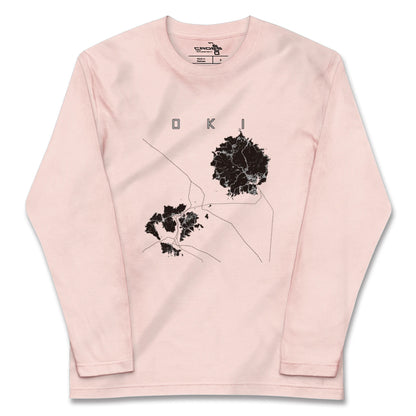 【隠岐（島根県）】地図柄ロングスリーブTシャツ