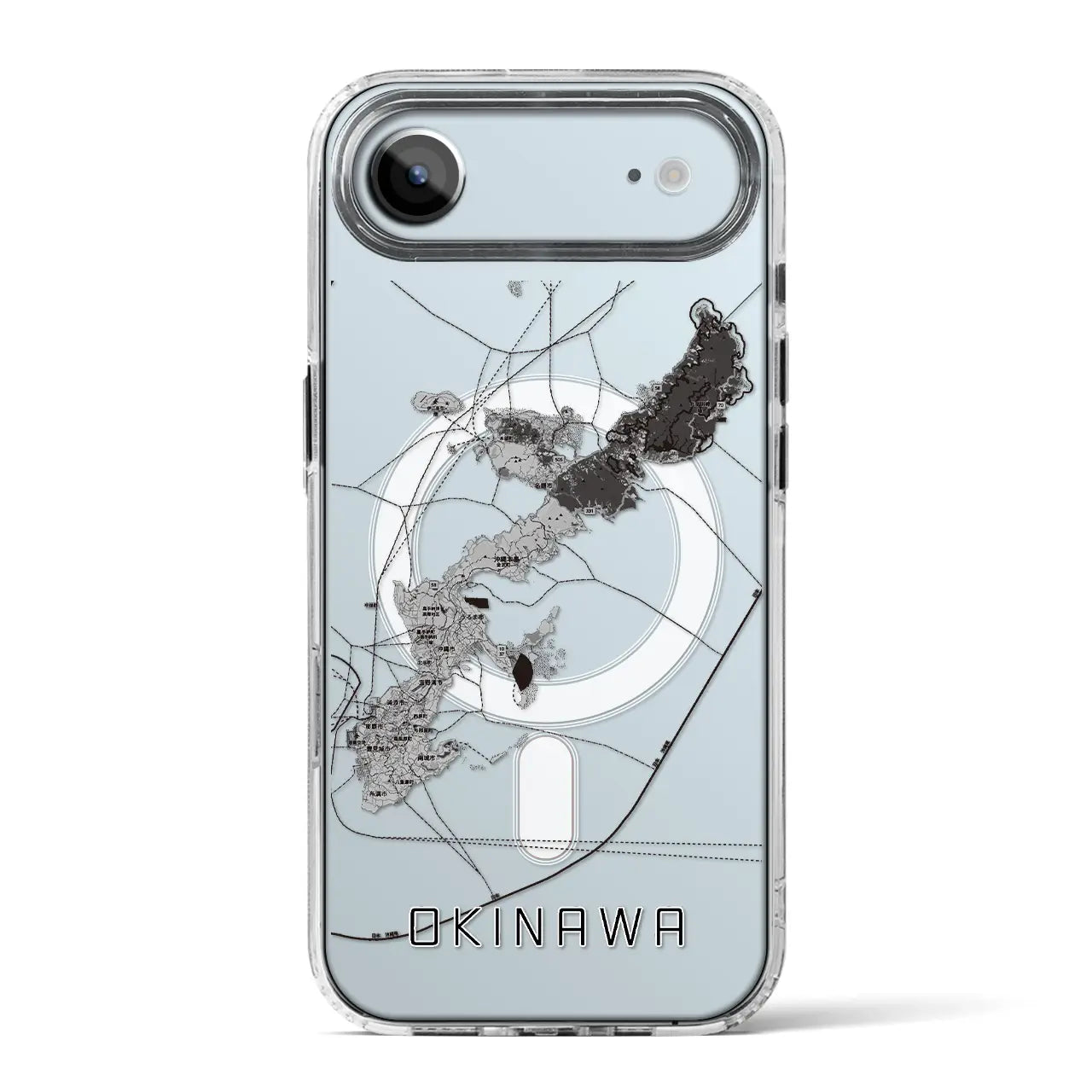 【沖縄2（沖縄県）】地図柄iPhoneケース（MagSafeタイプ）