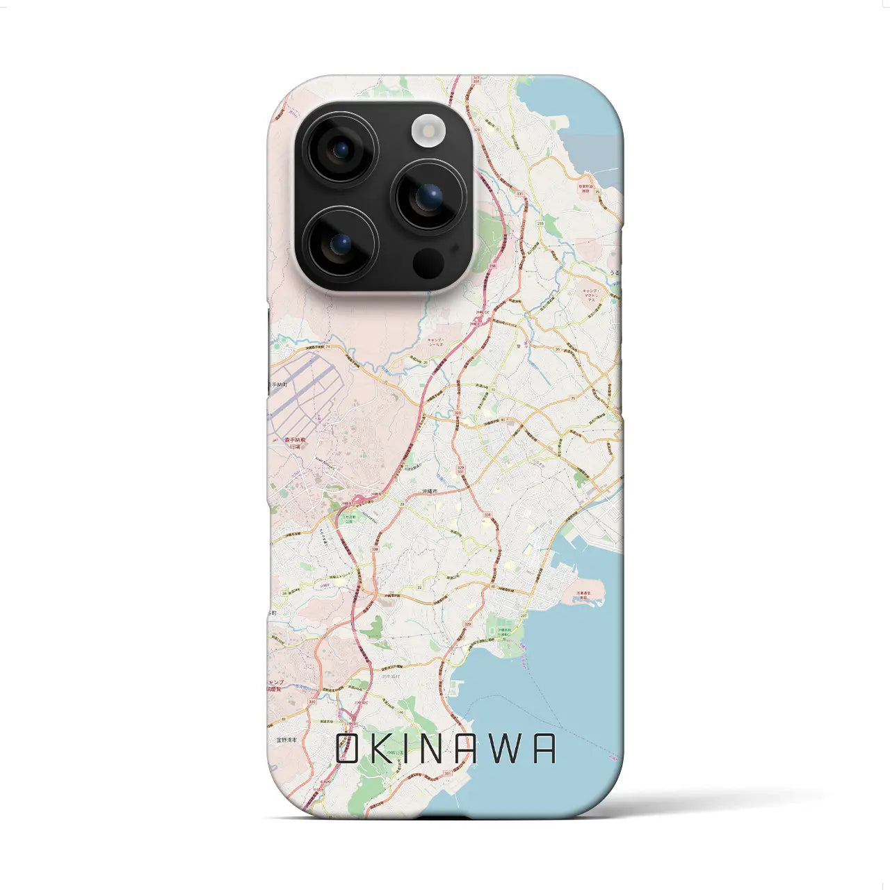 【沖縄（沖縄県）】地図柄iPhoneケース（バックカバータイプ）