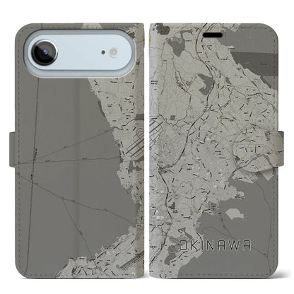 【沖縄（沖縄県）】地図柄iPhoneケース（手帳タイプ）