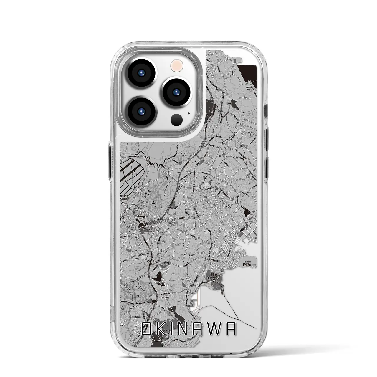 【沖縄（沖縄県）】地図柄iPhoneケース（MagSafeタイプ）
