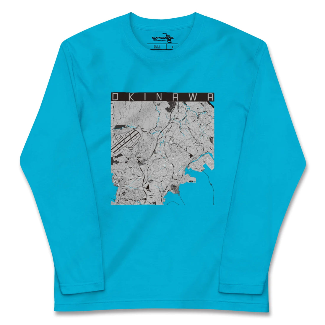 【沖縄(沖縄県)】地図柄ロングスリーブTシャツ