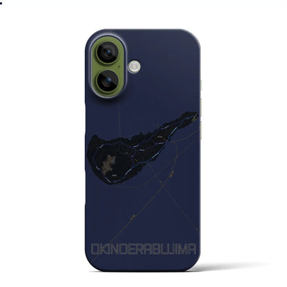 【沖永良部島（鹿児島県）】地図柄iPhoneケース（バックカバータイプ）