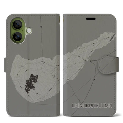 【沖永良部島（鹿児島県）】地図柄iPhoneケース（手帳タイプ）