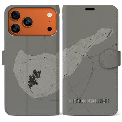 【沖永良部島（鹿児島県）】地図柄iPhoneケース（手帳タイプ）