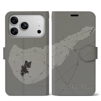 【沖永良部島（鹿児島県）】地図柄iPhoneケース（手帳タイプ）