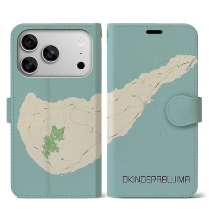 【沖永良部島（鹿児島県）】地図柄iPhoneケース（手帳タイプ）