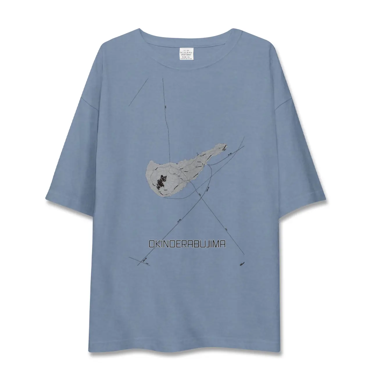 【沖永良部島（鹿児島県）】地図柄ビッグシルエットTシャツ