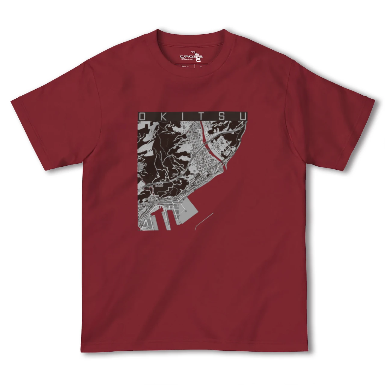 【興津（静岡県）】地図柄ヘビーウェイトTシャツ