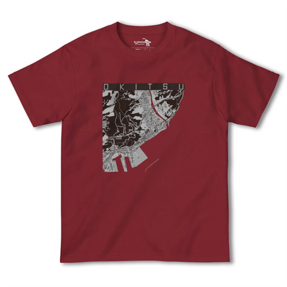 【興津（静岡県）】地図柄ヘビーウェイトTシャツ